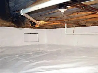 Crawl space encapsulation in new jersey with vapor barrier and insulation for moisture control | effective basement solution