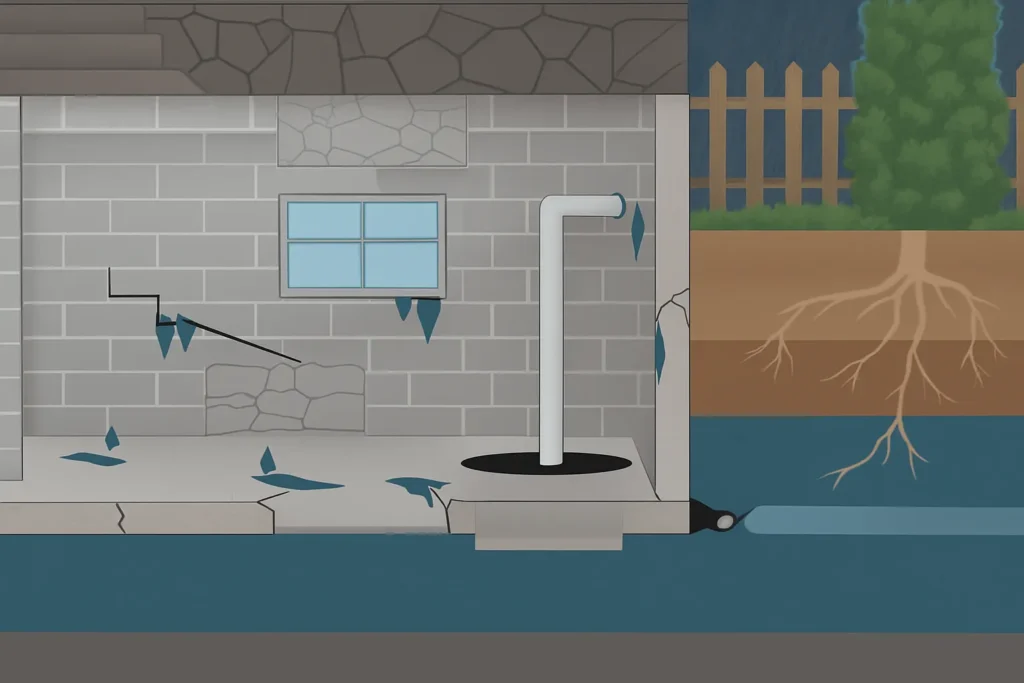 Cfb5de45117e405296e6ea3bce822949webp | Effective Basement Solution French drain installation bergen county interior drainage system | effective basement solution