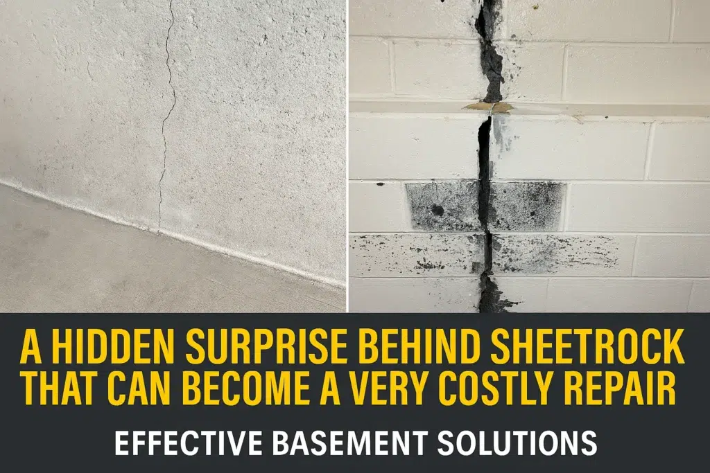 B99b1a02df1042d8ab8ed8abb8c19d34webp | Effective Basement Solution Hydrostatic pressure causing water penetration through poured concrete wall | effective basement solution