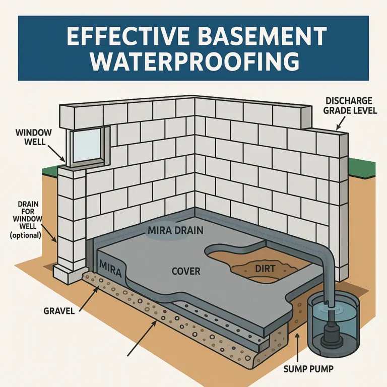 Basement waterproofing inspection and sump pump evaluation in clark nj home by effective basement solutions