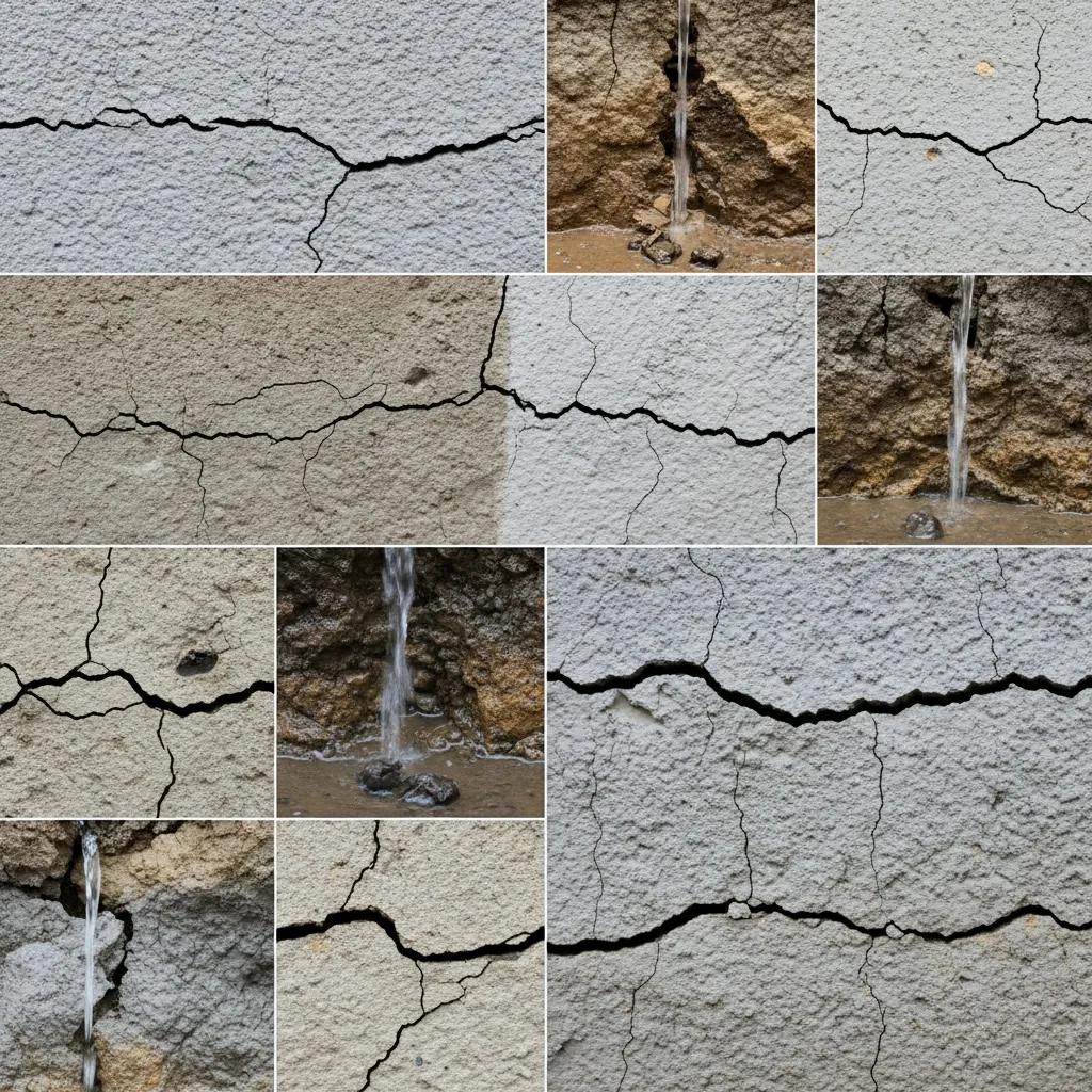 Closeupoffoundationcracksallowingwaterintrusionad2bdd833baa4071beb5b553b31892c3webp | Effective Basement Solution Close up of foundation cracks allowing water intrusion | effective basement solution