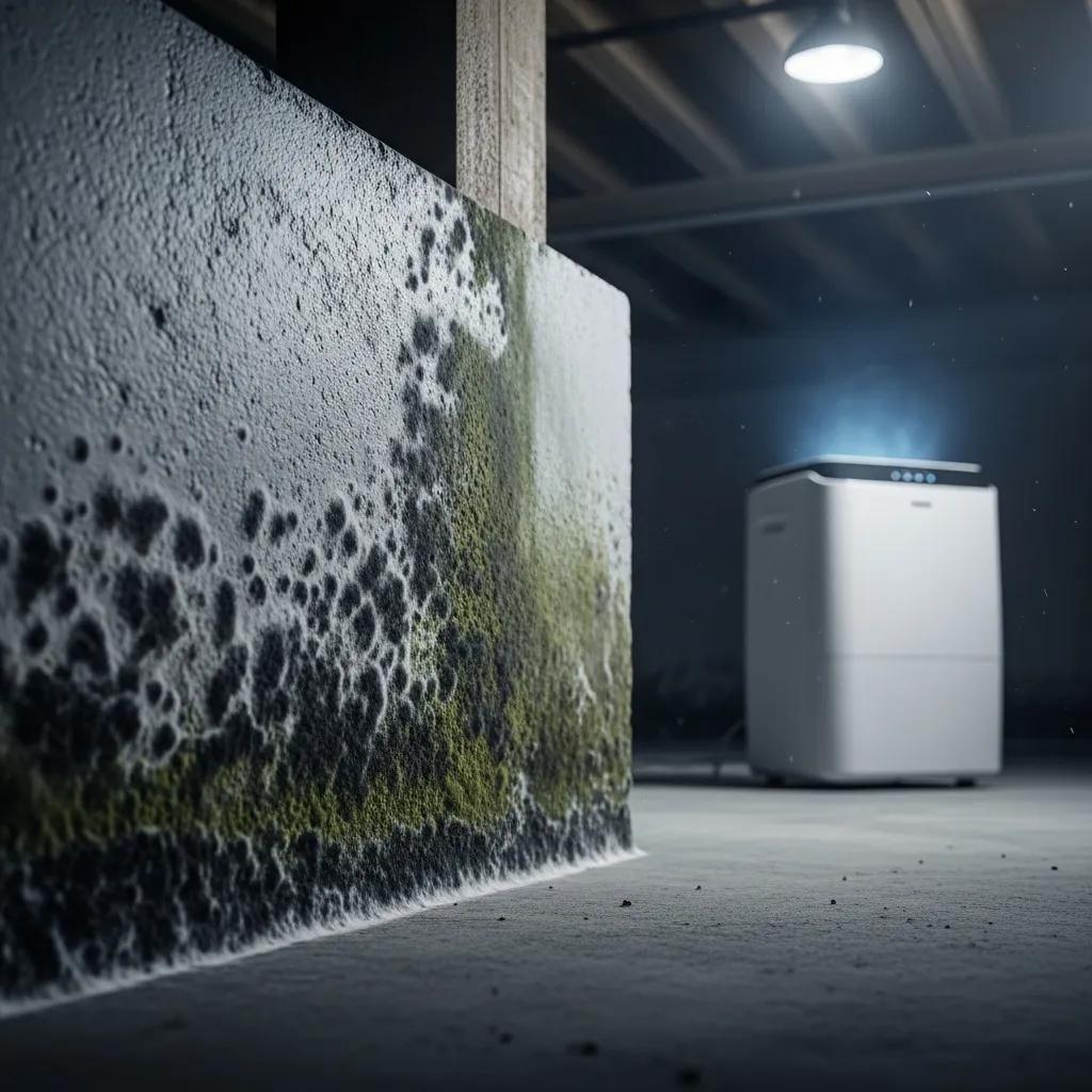 Moldgrowthinabasementhighlightinghealthrisksandmoisturecontrolb79120fce53d42569a96da1d6f62b486webp | Effective Basement Solution Basement mold growth illustrating health risks from persistent moisture | effective basement solution