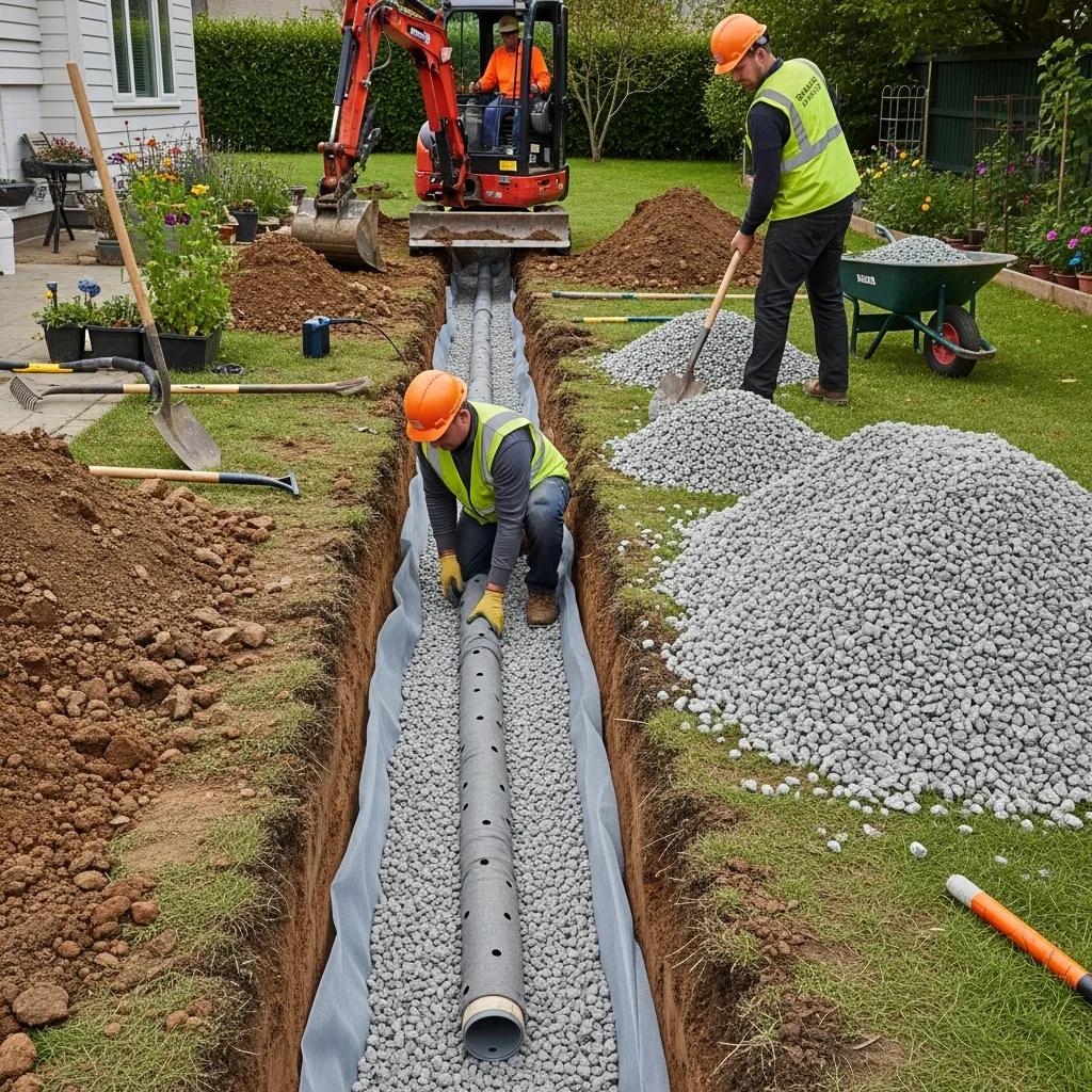 Stepbystepfrenchdraininstallationprocessinhackensackb21d245d518b420883f46b6c74ffd893webp | Effective Basement Solutions Step by step french drain installation process in hackensack | effective basement solutions