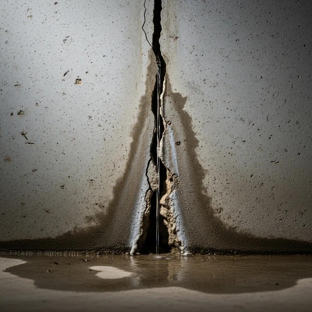 Foundation wall cracks that can allow water intrusion | effective basement solutions