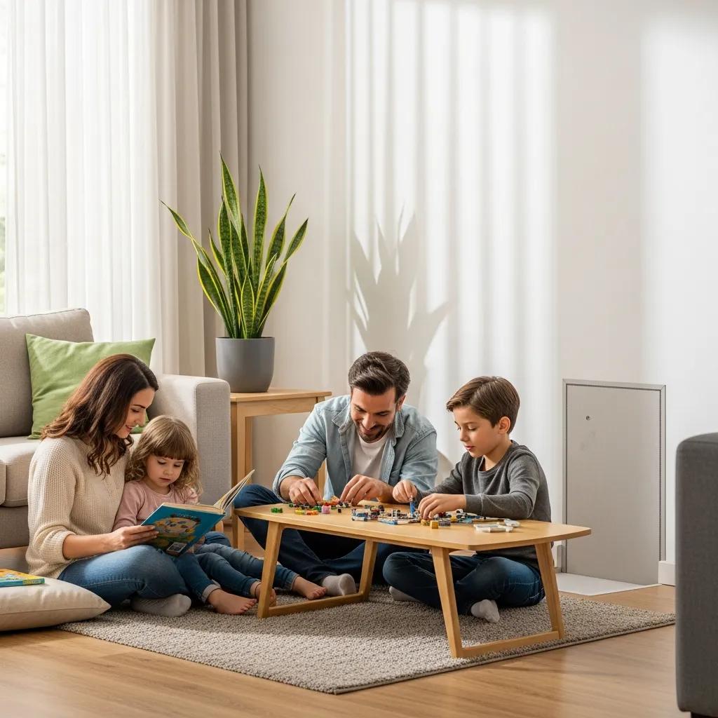 Family enjoying a healthy indoor environment due to crawl space encapsulation | effective basement solutions | effective basement solutions