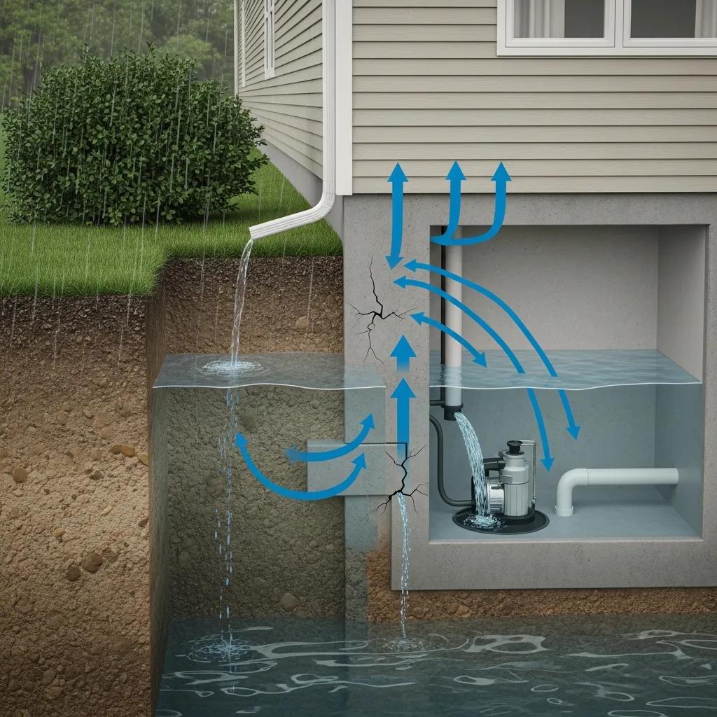 illustration-of-hydrostatic-pressure-effects-on-a-homes-foundation-with-water-pooling-c572941c-4093-4477-ace0-d3b5aa3afdf1webp Illustration of hydrostatic pressure effects on a homes foundation with water pooling | effective basement solutions | effective basement solutions