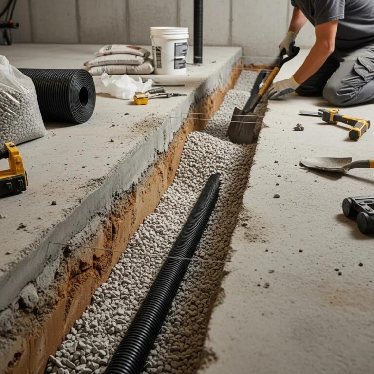 Interior Basement Waterproofing Systems & Solutions / EBS