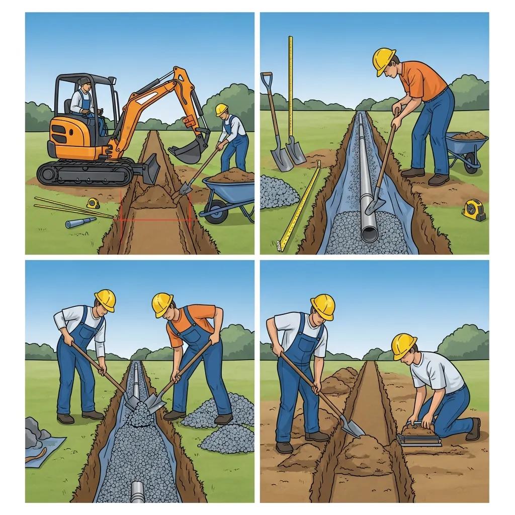 step-by-step-french-drain-installation-process-with-workers-and-tools-a1c41489-38fa-48b7-9c86-226a31836153webp Step by step french drain installation process with workers and tools | effective basement solutions | effective basement solutions
